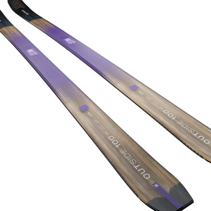 Salomon Outside 100 Grip skis tip detail