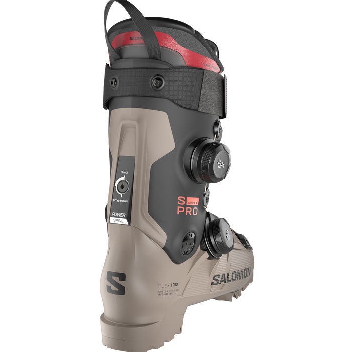 Salomon S/Pro Supra D BOA 120 Ski Boots, Roasted Cashew / Black / Samba Met.
