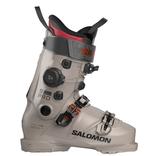 Salomon S/Pro Alpha C BOA 110 Ski Boots, Roasted Cashew / Black / Samba Met.