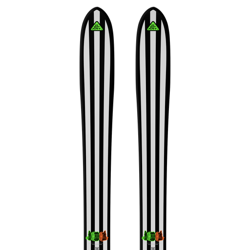 Salomon départ. 01 skis, Black / White / Neon Punch