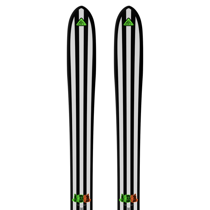 Salomon départ. 01 skis, Black / White / Neon Punch