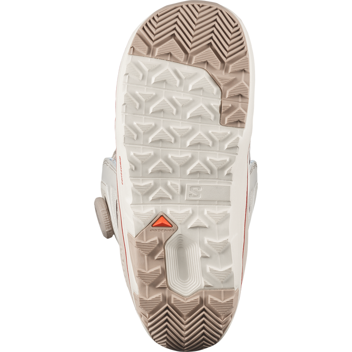 Salomon Ivy BOA SJ women's snowboard boot in Almond Milk, outsole