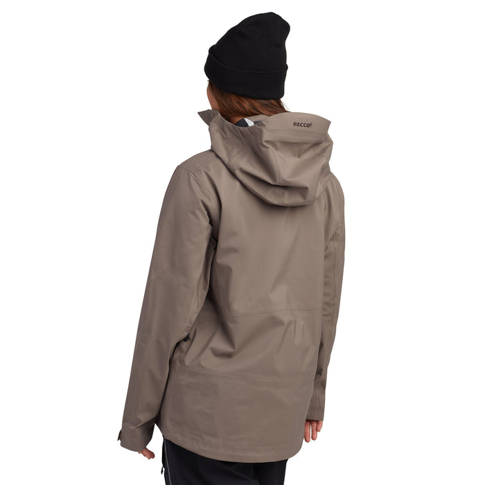 Dakine Women's Sender Stretch 3L Jacket in Earth Gray (view 2)