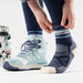 Smartwool Women's Hike Zig Zag Valley Mid Crew Socks in Deep Navy, alternate view