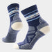 Smartwool Women's Hike Zig Zag Valley Mid Crew Socks in Deep Navy