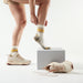Smartwool Women's Hike Zig Zag Valley Mid Crew Socks in Moonbeam, alternate view