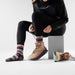 Smartwool Women's Hike Margarita Crew Socks in Black, alternate view