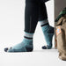 Smartwool Hike Striped Mid Crew Socks in Dusty Teal, alternate view