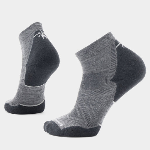 Smartwool Run Ankle Socks in Medium Gray