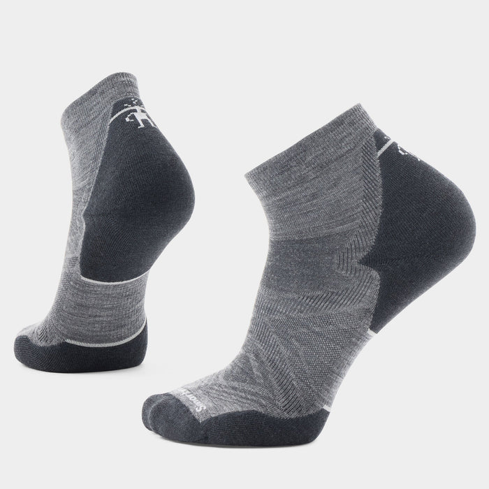 Smartwool Run Ankle Socks in Medium Gray
