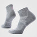 Smartwool Women's Run Ankle Socks in Light Gray-White