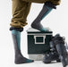 Smartwool Ski Over The Calf Socks in Dusty Teal, alternate view