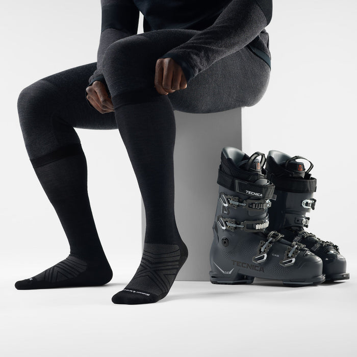 Smartwool Ski Over The Calf Socks in Black, alternate view