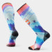 Smartwool Ski Day Print Over The Calf Socks in Laguna Blue