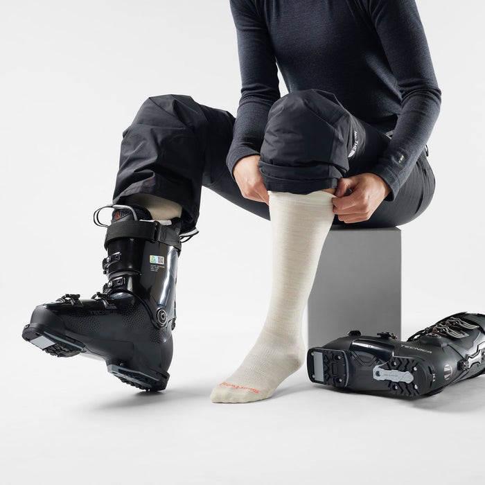 Smartwool Women's Ski Extra Stretch Over The Calf Socks in Moonbeam, alternate view