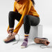 Smartwool Women's Hike Mountain Moon Crew Socks in Purple Iris, alternate view
