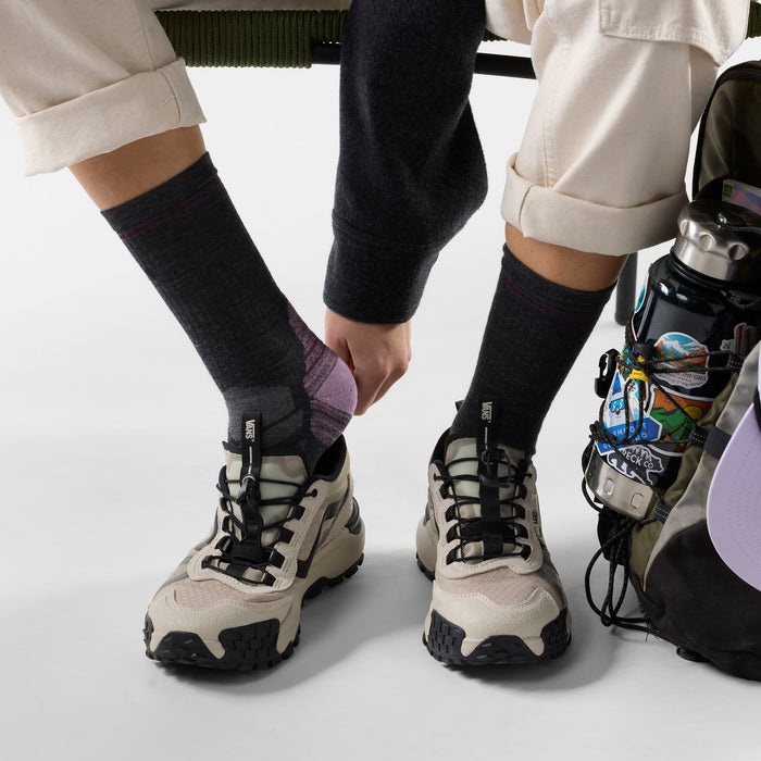 Smartwool Women's Hike Crew Socks in Charcoal, alternate view