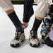 Smartwool Women's Hike Crew Socks in Charcoal, alternate view