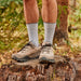 Smartwool Hike Classic Edition Second Cut Crew Socks in Light Gray, detail