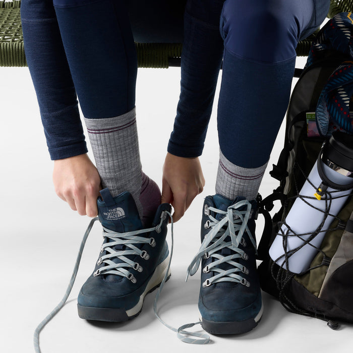 Smartwool Women's Hike Mid Crew Socks in Light Gray, alternate view
