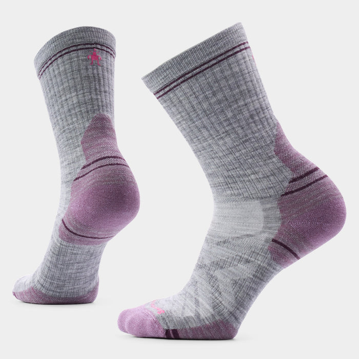 Smartwool Women's Hike Mid Crew Socks in Light Gray