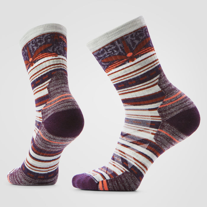 Smartwool Women's Hike Dragon Stitch Mid Crew Socks in Ash