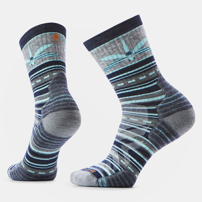 Smartwool Women's Hike Dragon Stitch Mid Crew Socks in Deep Navy