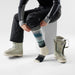 Smartwool Women's Snowboard Twilight Vista Over The Calf Socks in Moonbeam, alternate view