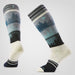 Smartwool Women's Snowboard Twilight Vista Over The Calf Socks in Moonbeam