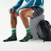 Smartwool Hike Trail Trekker Print Crew Socks in Winter Moss, alternate view