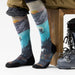 Smartwool Ski Winter Phase Print Over the Calf Socks in Purple Dawn, alternate view