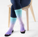 Smartwool Women's Ski Ombre Print Over the Calf Socks in Purple Dawn, alternate view