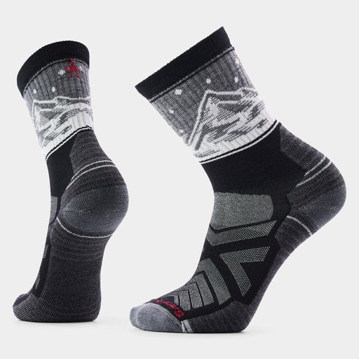 Smartwool Hike Valley View Crew Socks in Black