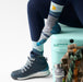 Smartwool Women's Hike Lunar Trek Crew Socks in Medium Gray, alternate view