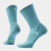 Smartwool Women's Run Pattern Crew Socks in Dusty Teal