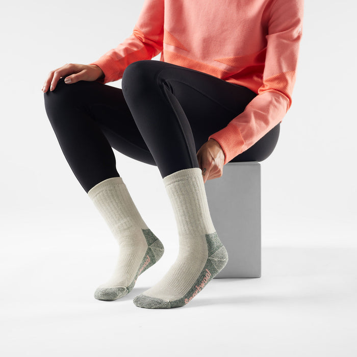 Smartwool Women's Hike Classic Edition Crew Socks in Ash, alternate view