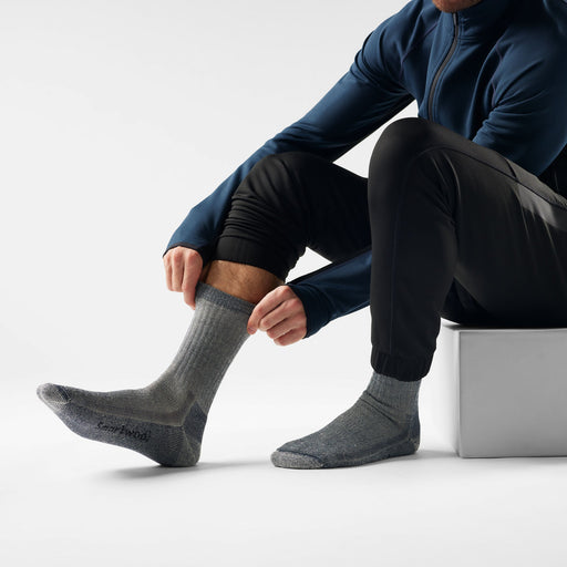 Smartwool Hike Classic Edition Crew Socks in Medium Gray, alternate view