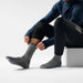 Smartwool Hike Classic Edition Crew Socks in Medium Gray, alternate view