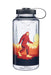 Nalgene 32oz Wide Mouth bottle with Sasquatch graphic, clear