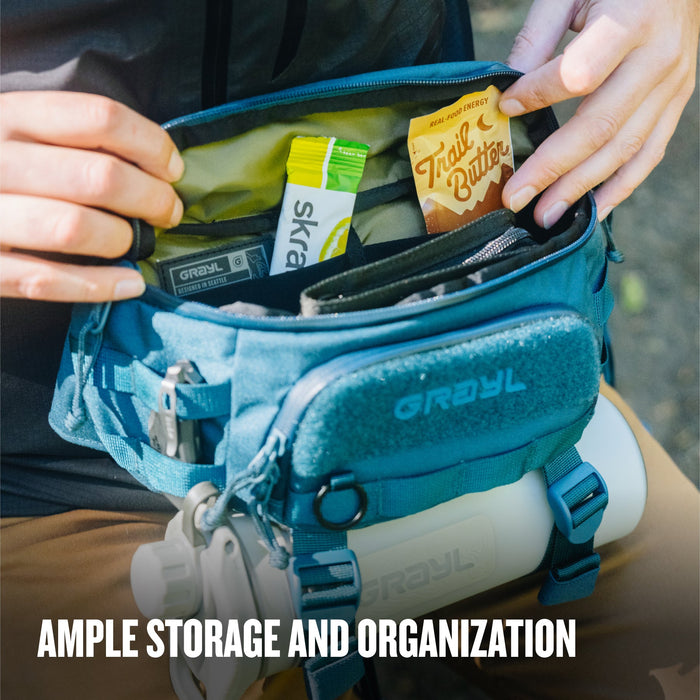 Grayl Transport Hip Pack storage and organization