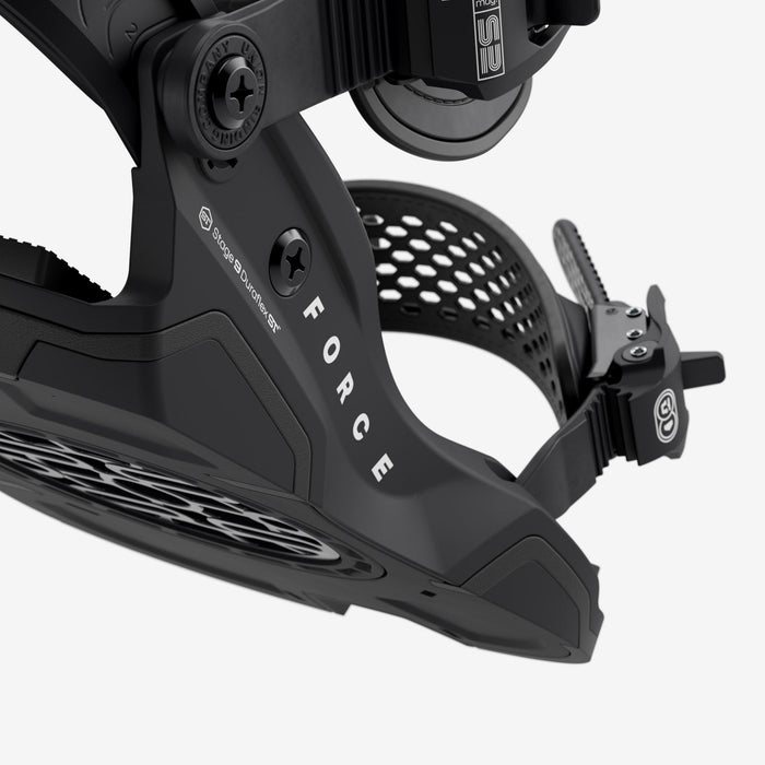 Union Force snowboard binding, Black, detail