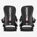 Union Juliet snowboard binding in Black, pair, rear view