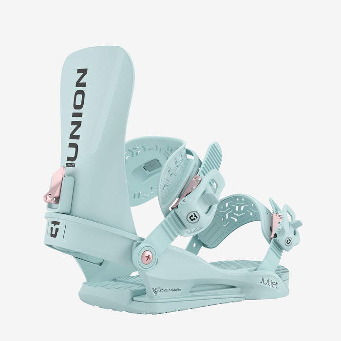 Union Juliet snowboard binding in Ice Blue