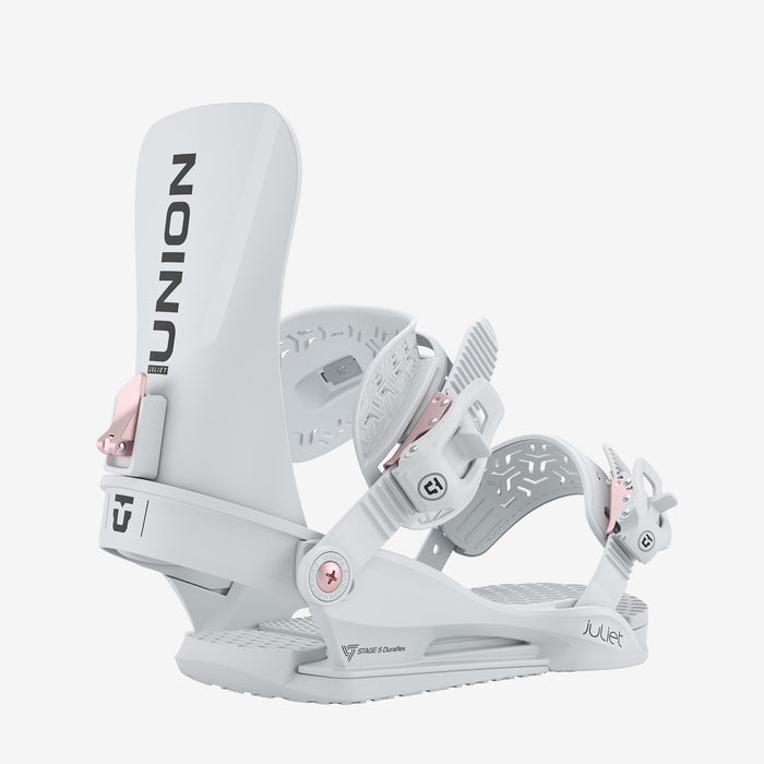 Union Juliet snowboard binding in Light Grey