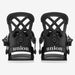 Union Rosa snowboard binding in Black, pair, rear view