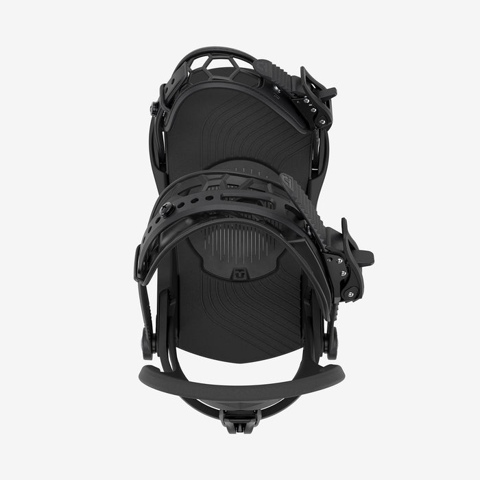Union Rosa snowboard binding in Black, top view
