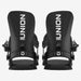 Union STR snowboard binding in Black, pair, rear view