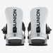 Union STR snowboard binding in Grey, pair, rear view
