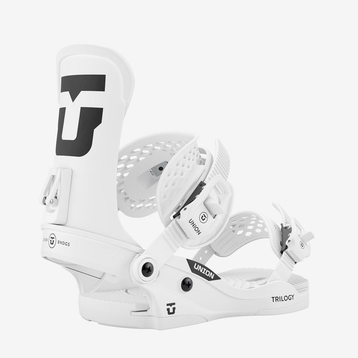 Union Trilogy Classic snowboard binding, White