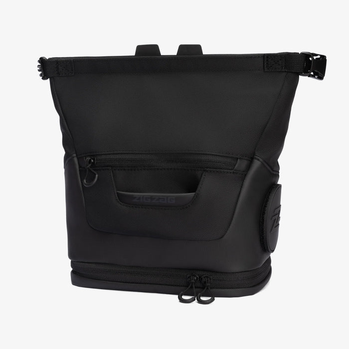 Zigzag Vessel Chalk Bucket, Onyx, front